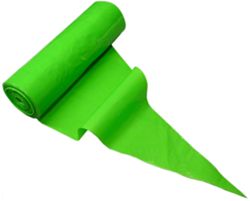 Sacchetto monouso antiscivolo, verde, cm. 30